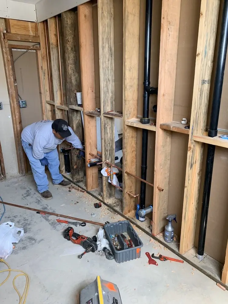 Commercial rough-in plumbing for Water Heater Replacement in Middletown South